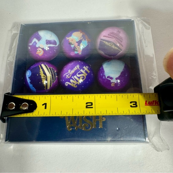 NWT. Disney Cruise Line Magnet set. DCL Disney Wish Cinderlla Gus Jaq Magnet set - Picture 9 of 9